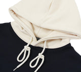 Cream Flower Dot Color Matching Hoodie