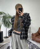 Havelo Check Hooded Jumper
