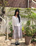 Nichu Flower Pattern Cardigan