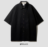 Field Dyeing Loose Fit Short Sleeve Shirt