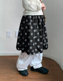 Kyotoru Banding Dot Midi Skirt