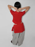 [SET] WAIST LAYERED TEE