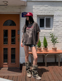 Bello Crop Print Short Sleeve T-shirt