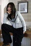 Magenne hair hood zip-up