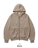 Round Cut Heavy Cotton Hoodie Zip Up