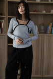 Two-way bolero cardigan top