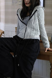 Magenne hair hood zip-up