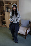 Brushed Check Unbalance Skirt