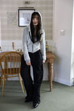 Magenne hair hood zip-up