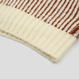 Mix Wool High-Neck Knit Zip-up