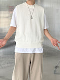 Net Linen Knit Vest