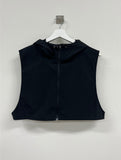 Crop Layered Hood Vest