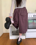 [back point!] Newo Biz Pocket Pintuck Bermuda Pants