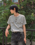 Cooper Two Pocket Half Henley Neck Tee