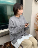 [unisex] Onui Round Over Knit Cardigan
