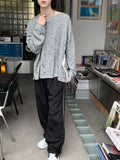 Ruffle vintage damage knit