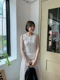 Tintree ribbed button sleeveless
