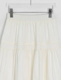 Kanzi Banding Shirring Long Skirt