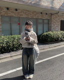 Seopo Siwa Washing Wide Denim Pants