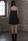 [mnem] Buckle Nylon Midi Dress