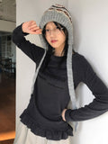 CIRCLE FRILL SLEEVE T