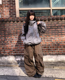 Noken Warmer String Hood Windbreaker