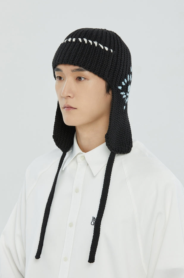 【ROMANTIC CROWN】23FW★ HAND STITCH KNIT TROOPER HAT ROMANTIC CROWN】23FW☆ HAND STITCH KNIT TROOPER HAT
