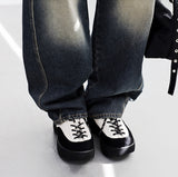 Lilnen washing denim pants