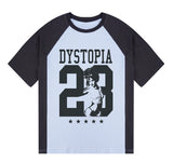 DYSTOPIA Raglan Short Sleeve T-shirt