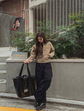 Fairy color matching work jacket