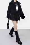 Dinaon Fluffy Crop Jacket
