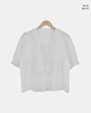 Morein Frill Short Sleeve Blouse