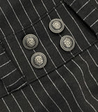 Antique button bootcut slacks