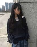 Haren Deep V-neck Loose Fit Knit