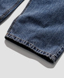 Washed Oil Denim Pants