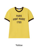 Heize Paris Ringer Short Sleeve Tee