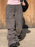 Bruck Nylon Cargo Wide Banding Pants