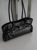 Bet Crack Leather Belt Shoulder Bag