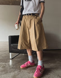 Mirdi Bermuda Pintuck Cotton Pants
