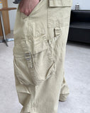 Benon Washed Buckle Cargo Pants