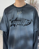 Tecker Dirty Washing Layered T-Shirt