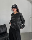 Tiff Damage Camo Waffle Sweatshirt