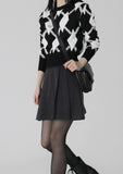 poker argyle knit