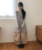 Moel Check Layered Mini One Piece