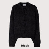 Beller Angora Round Crop Cardigan