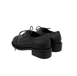 School Round Lace-up Loafers