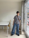 Fita summer wide banded denim pants