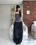Earf Wave Shirred Nylon Pants