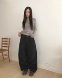 [Pin tuck/Peach fuzz] MT cut pocket cotton wide long pants