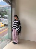 Larina Stripe Summer Hood Knit
